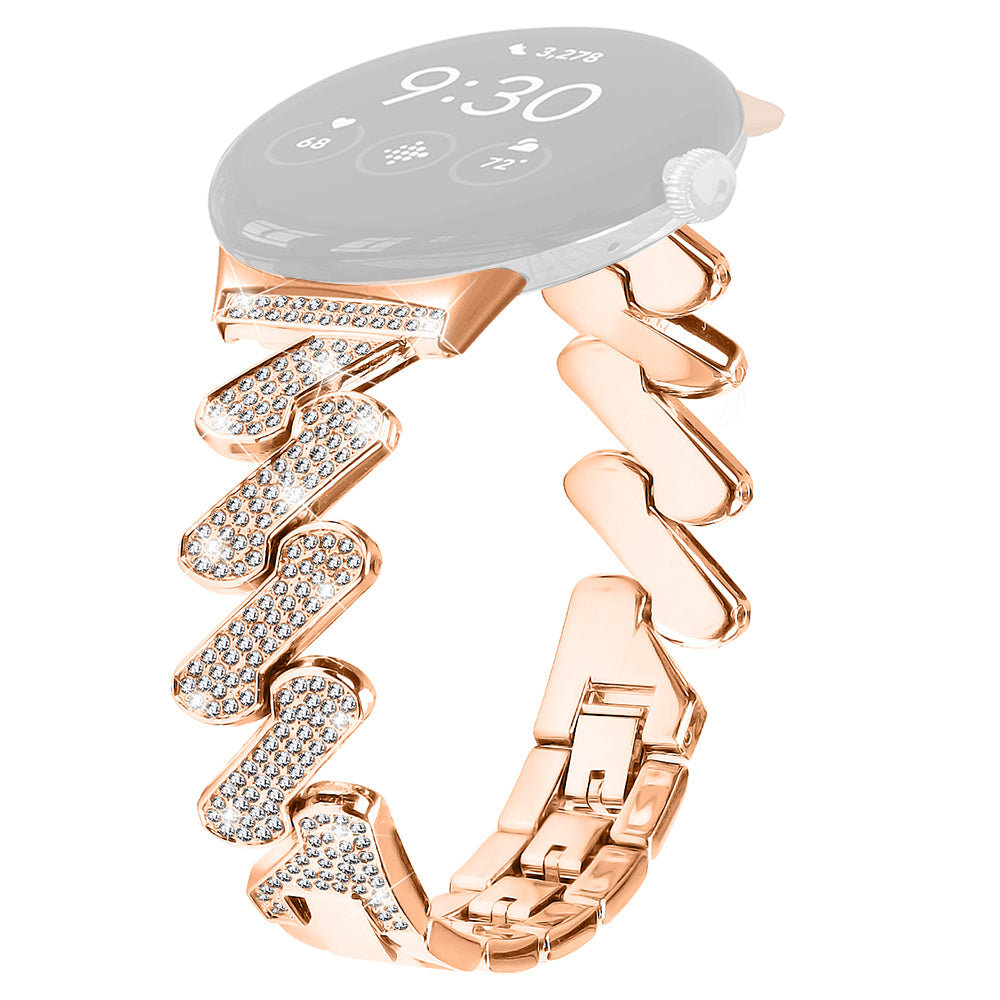 For Google Pixel Watch 2 Pixel Watch Zinc Alloy Watch Band Light Luxury Rhinestone Decorated Watch Strap For Google Pixel Watch 2 Pixel Watch Zinc Alloy Watch Band Light Luxury Rhinestone Decorated Watch Strap